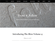 Tablet Screenshot of frontandfollow.com